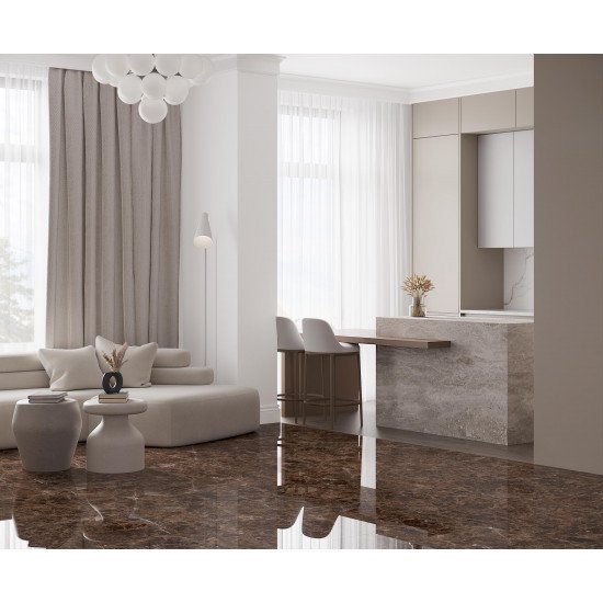 Emperador Brown 600x600 Laparet керамогранит под мрамор коричневый ректифицированный