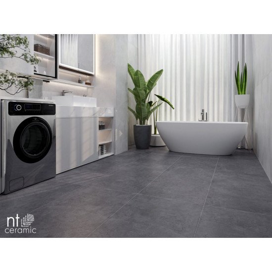 Керамогранит NT CERAMIC Cemento Zett Black 60x60