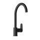 Смеситель для кухни VitrA Flow Soft A4341936EXP с поворотным изливом однорычажный матовый черный латунь