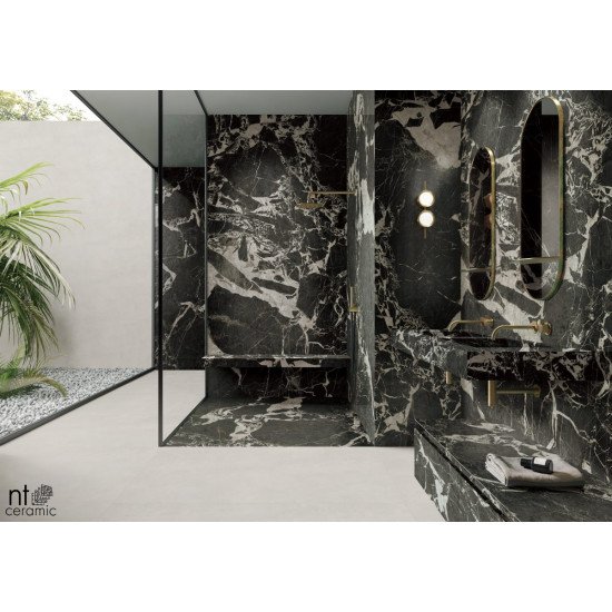 Керамогранит NT CERAMIC Quanta Grey Portoro Black