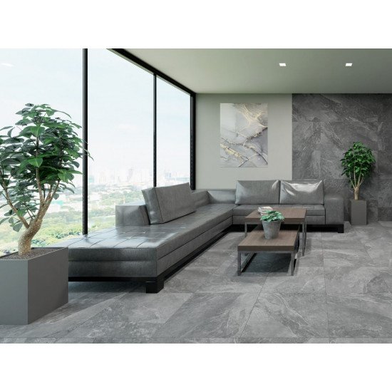 Керамогранит Global Tile Ракета / Rocket GT60600709MR Темно-серый 60x60
