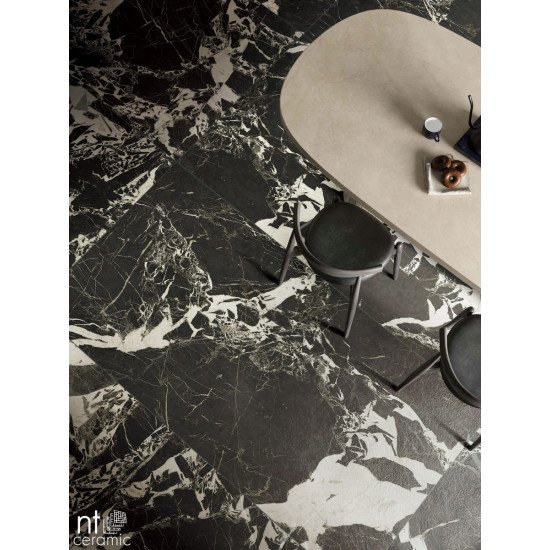 Керамогранит NT CERAMIC Quanta Grey Portoro Black