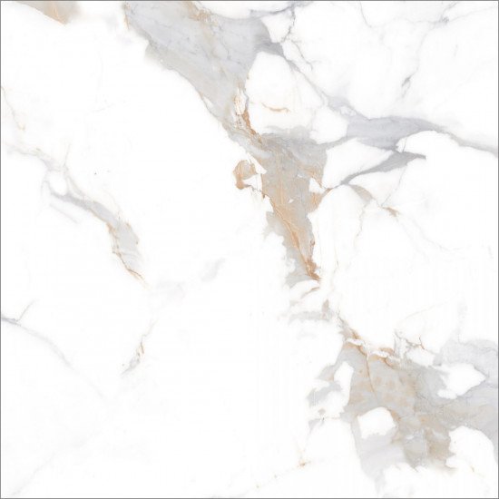 Керамогранит Global Tile Калакатта Империал / Calacatta Imperial GT60606103PR Белый 60x60