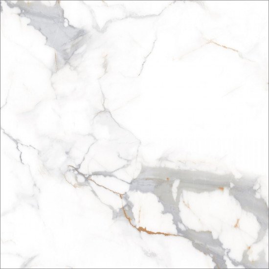 Керамогранит Global Tile Калакатта Империал / Calacatta Imperial GT60606103PR Белый 60x60