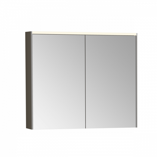 Зеркальный шкаф VitrA Core 66911 80 см брашированный хром с подвесткой