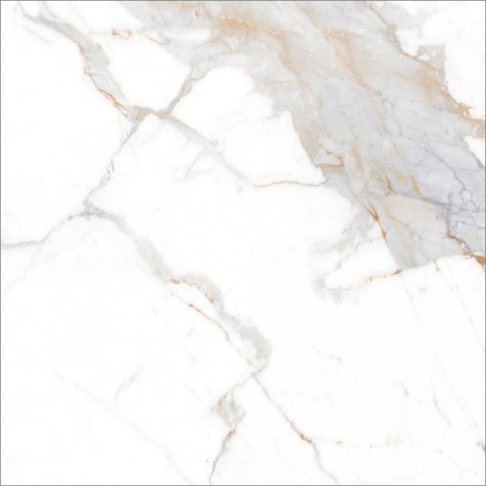 Керамогранит Global Tile Калакатта Империал / Calacatta Imperial GT60606103PR Белый 60x60