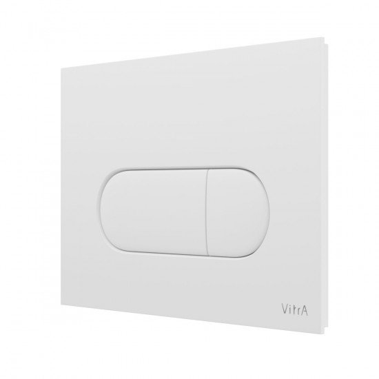Кнопка смыва для инсталляции VitrA Root Round 740-2200 глянцевая белая двойный смыв