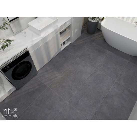 Керамогранит NT CERAMIC Cemento Zett Black 60x60