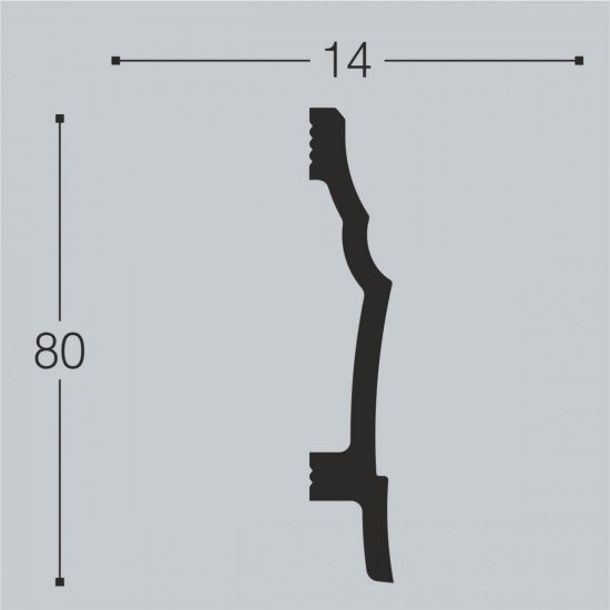 Плинтус Bello Deco П20 80-14 Плинтус Bello Deco П20 80-14