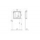 Зеркальный шкаф VitrA Valarte 62232 80 см матовый серый с подвесткой