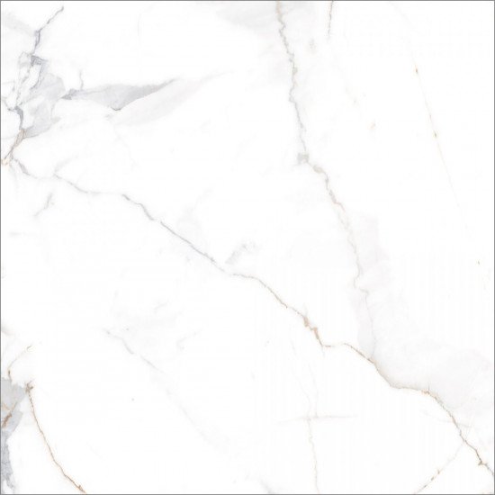 Керамогранит Global Tile Калакатта Империал / Calacatta Imperial GT60606103PR Белый 60x60