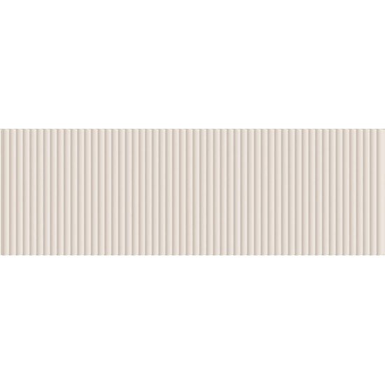 Eurotile ПЕТРАЧЕРС айвори 859 рельеф вертикальный мелкий 32,5x100