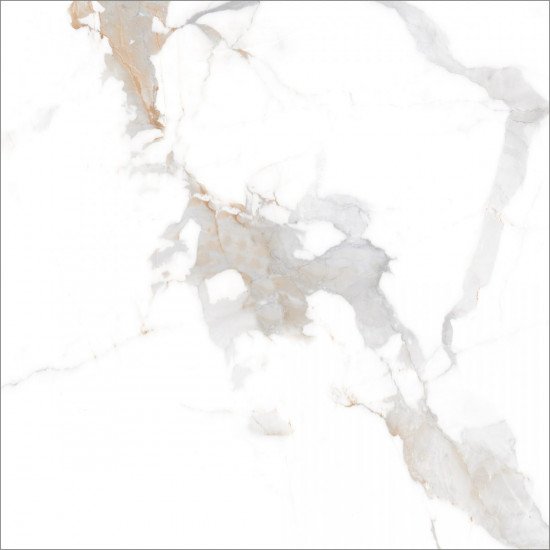 Керамогранит Global Tile Калакатта Империал / Calacatta Imperial GT60606103PR Белый 60x60