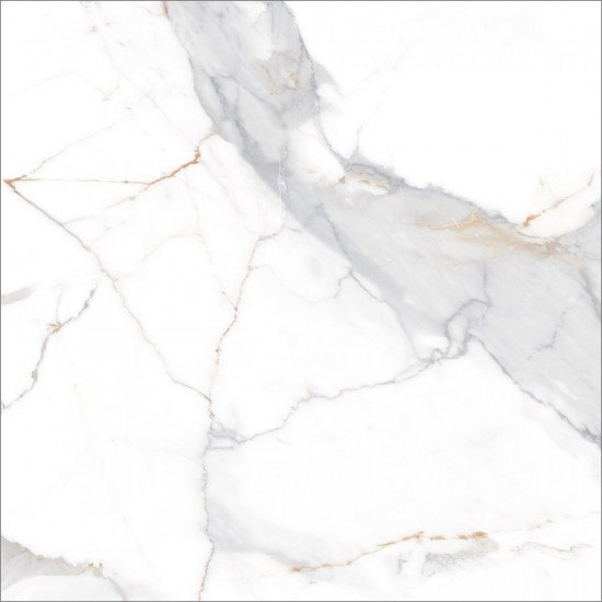Керамогранит Global Tile Калакатта Империал / Calacatta Imperial GT60606103PR Белый 60x60
