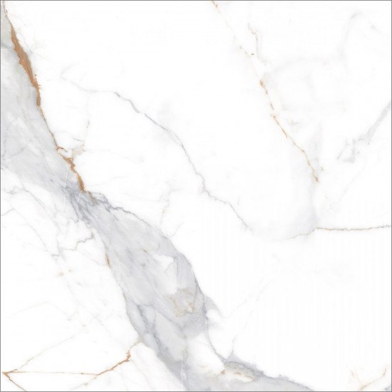 Керамогранит Global Tile Калакатта Империал / Calacatta Imperial GT60606103PR Белый 60x60