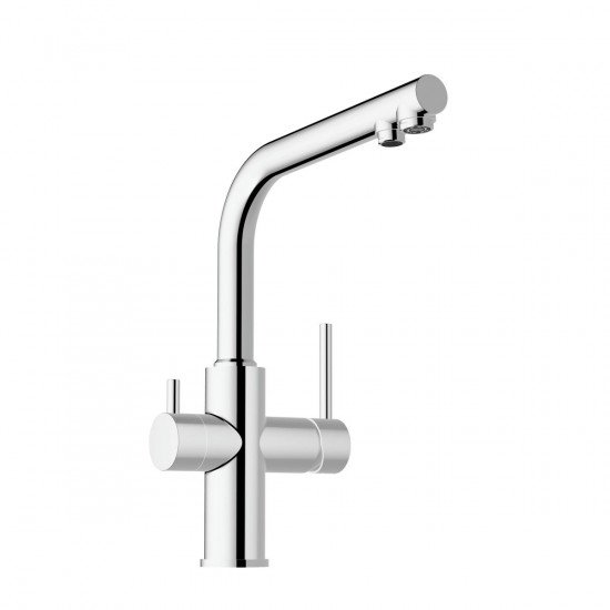 Смеситель для кухни VitrA Masterline A42144EXP с поворотным изливом и фильтром для воды однорычажный хром латунь