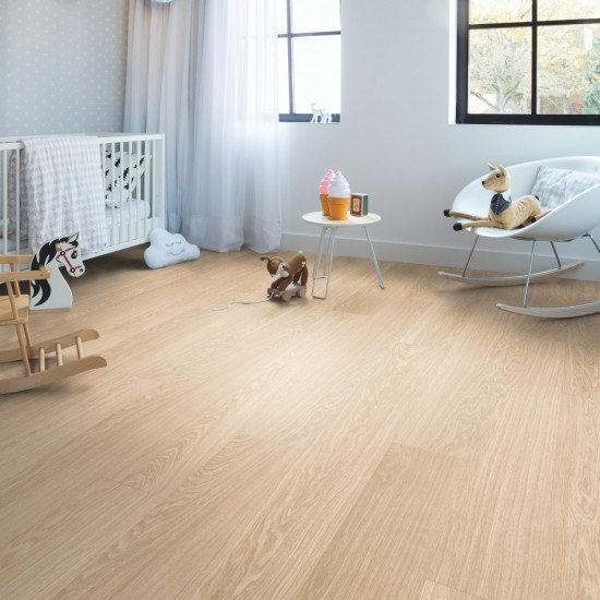 ПВХ плитка Quick Step LIVYN Pulse Click PUCL 40097 Дуб чистый натуральный 1510х210х4.5 мм