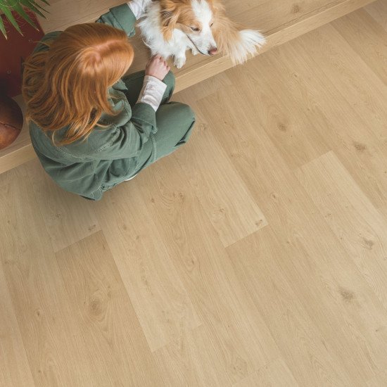 ПВХ плитка QS Second choice Alpha BLOS SPE40321 - AVSPU 40321 Дуб береговой бежевый 1251хх5.0 мм