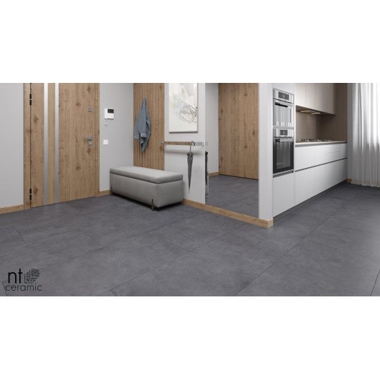 Керамогранит NT CERAMIC Cemento Zett Black 60x60