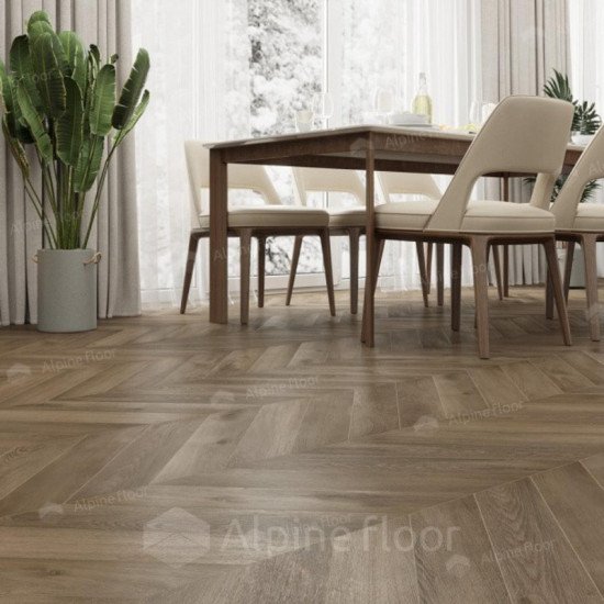 Кварцвинил Alpine Floor Chevron Alpine Lvt Eco 20-4 Дуб Насыщенный