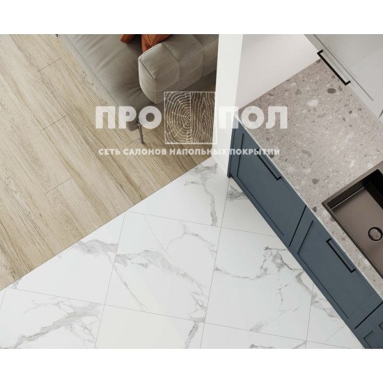 Laparet Statuario crown Керамогранит белый полированный 60x120
